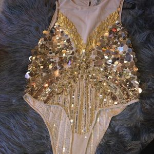 Embellished Leotard